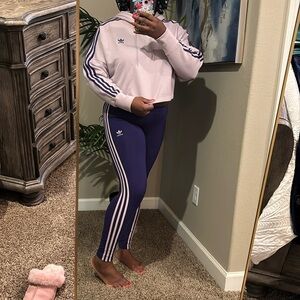 NWT adidas purple legging set